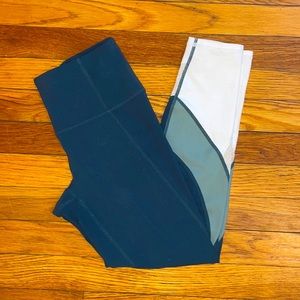 Athleta color block elation leggings